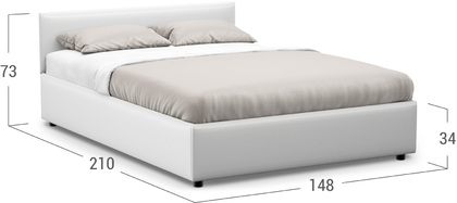 Кровать двуспальная Prima Classic New 140х200 Модель 1220
